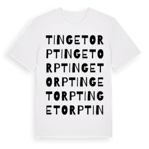 Tingetorp ordlek t-shirt – ekologisk bomull t-shirt från Pinshirt
