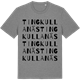 Mid Heather Gray t-shirt med Tingkullanäs ordlek t-shirt