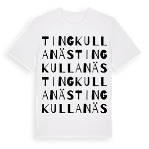Tingkullanäs ordlek t-shirt – ekologisk bomull t-shirt från Pinshirt