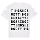 White t-shirt med Tingsberget ordlek t-shirt