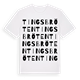White t-shirt med Tingsbröten ordlek t-shirt