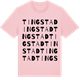 Pink Cotton t-shirt med Tingstad ordlek t-shirt