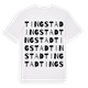 White t-shirt med Tingstad ordlek t-shirt