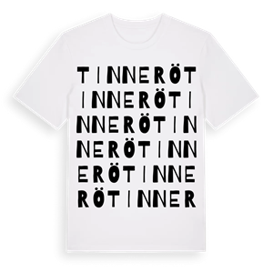 Tinnerö ordlek t-shirt – ekologisk bomull t-shirt från Pinshirt