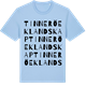 Blue Soul t-shirt med Tinnerö Eklandskap ordlek t-shirt