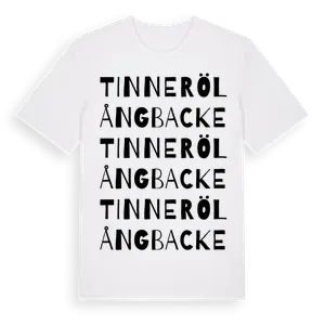 Tinnerö Långbacke ordlek t-shirt – ekologisk bomull t-shirt från Pinshirt