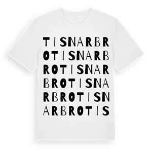 Tisnarbro ordlek t-shirt – ekologisk bomull t-shirt från Pinshirt