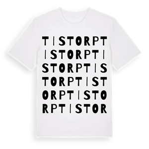 Tistorp ordlek t-shirt – ekologisk bomull t-shirt från Pinshirt