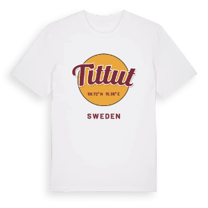 Tittut cirkel t-shirt – ekologisk bomull t-shirt från Pinshirt