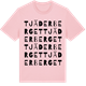 Pink Cotton t-shirt med Tjäderberget ordlek t-shirt