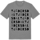 Mid Heather Gray t-shirt med Tjädersdal ordlek t-shirt