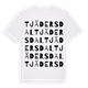 Tjädersdal ordlek t-shirt