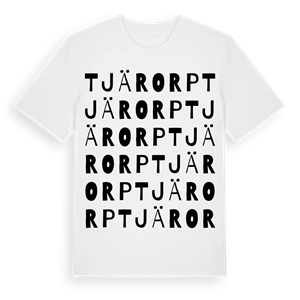 Tjärorp ordlek t-shirt – ekologisk bomull t-shirt från Pinshirt