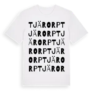 Tjärorp ordlek t-shirt – ekologisk bomull t-shirt från Pinshirt