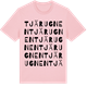 Pink Cotton t-shirt med Tjärugnen ordlek t-shirt