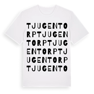 Tjugentorp ordlek t-shirt – ekologisk bomull t-shirt från Pinshirt