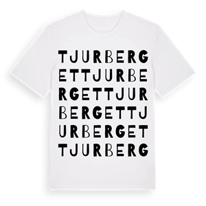 Tjurberget ordlek t-shirt – ekologisk bomull t-shirt från Pinshirt