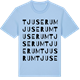 Blue Soul t-shirt med Tjuserum ordlek t-shirt