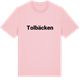 Pink Cotton t-shirt med Tolbäcken fetstil t-shirt