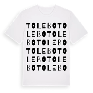 Tolebo ordlek t-shirt – ekologisk bomull t-shirt från Pinshirt