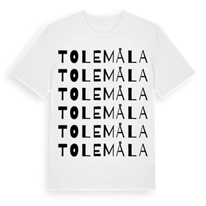 Tolemåla ordlek t-shirt – ekologisk bomull t-shirt från Pinshirt