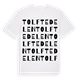 Tolftedelen ordlek t-shirt