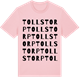Pink Cotton t-shirt med Tollstorp ordlek t-shirt