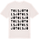 Vintage White t-shirt med Tolsjö ordlek t-shirt