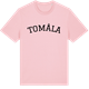 Pink Cotton t-shirt med Tomåla böjd t-shirt