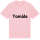 Pink Cotton t-shirt med Tomåla fetstil t-shirt