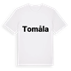 White t-shirt med Tomåla fetstil t-shirt
