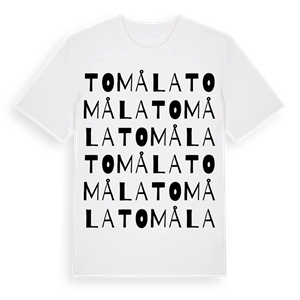 Tomåla ordlek t-shirt – ekologisk bomull t-shirt från Pinshirt