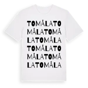 Tomåla ordlek t-shirt – ekologisk bomull t-shirt från Pinshirt