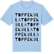 Blue Soul t-shirt med Toppekulla ordlek t-shirt