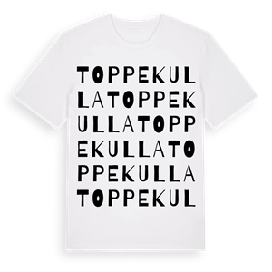 Toppekulla ordlek t-shirt – ekologisk bomull t-shirt från Pinshirt
