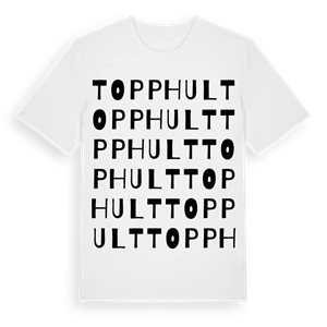 Topphult ordlek t-shirt – ekologisk bomull t-shirt från Pinshirt