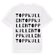 Toppkullen ordlek t-shirt