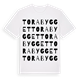 Torabygget ordlek t-shirt