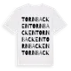 White t-shirt med Tornbacken ordlek t-shirt