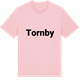 Pink Cotton t-shirt med Tornby fetstil t-shirt