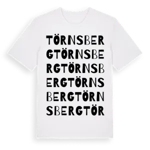 Törnsberg ordlek t-shirt – ekologisk bomull t-shirt från Pinshirt
