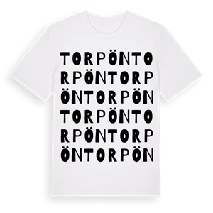 Torpön ordlek t-shirt – ekologisk bomull t-shirt från Pinshirt