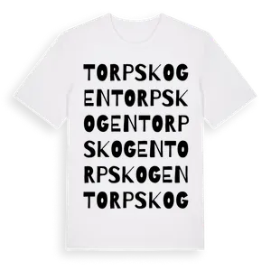 Torpskogen ordlek t-shirt – ekologisk bomull t-shirt från Pinshirt