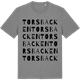 Mid Heather Gray t-shirt med Torsbacken ordlek t-shirt