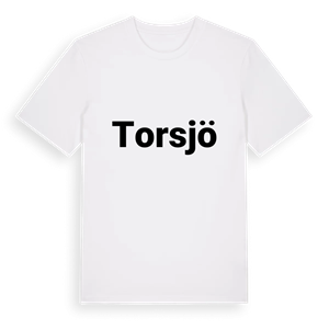Torsjö fetstil t-shirt – ekologisk bomull t-shirt från Pinshirt