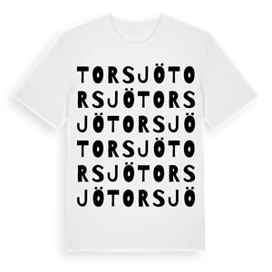 Torsjö ordlek t-shirt – ekologisk bomull t-shirt från PinShirt