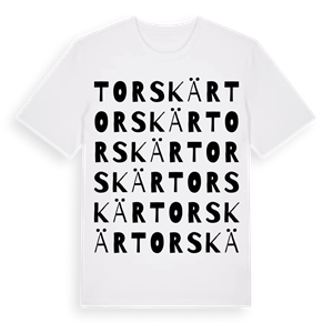 Torskär ordlek t-shirt – ekologisk bomull t-shirt från Pinshirt