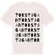 Vintage White t-shirt med Torstugan ordlek t-shirt