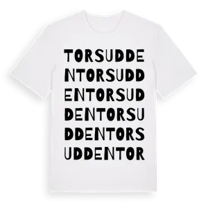 Torsudden ordlek t-shirt – ekologisk bomull t-shirt från Pinshirt