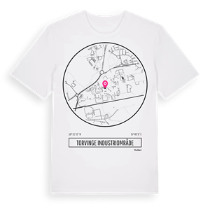 Torvinge industriområde t-shirt – ekologisk bomull t-shirt från Pinshirt